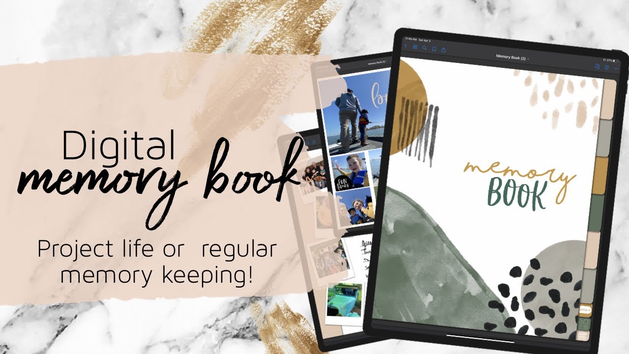 Digital Memory Book | Digital Project Life, memory keeper, scrapbook