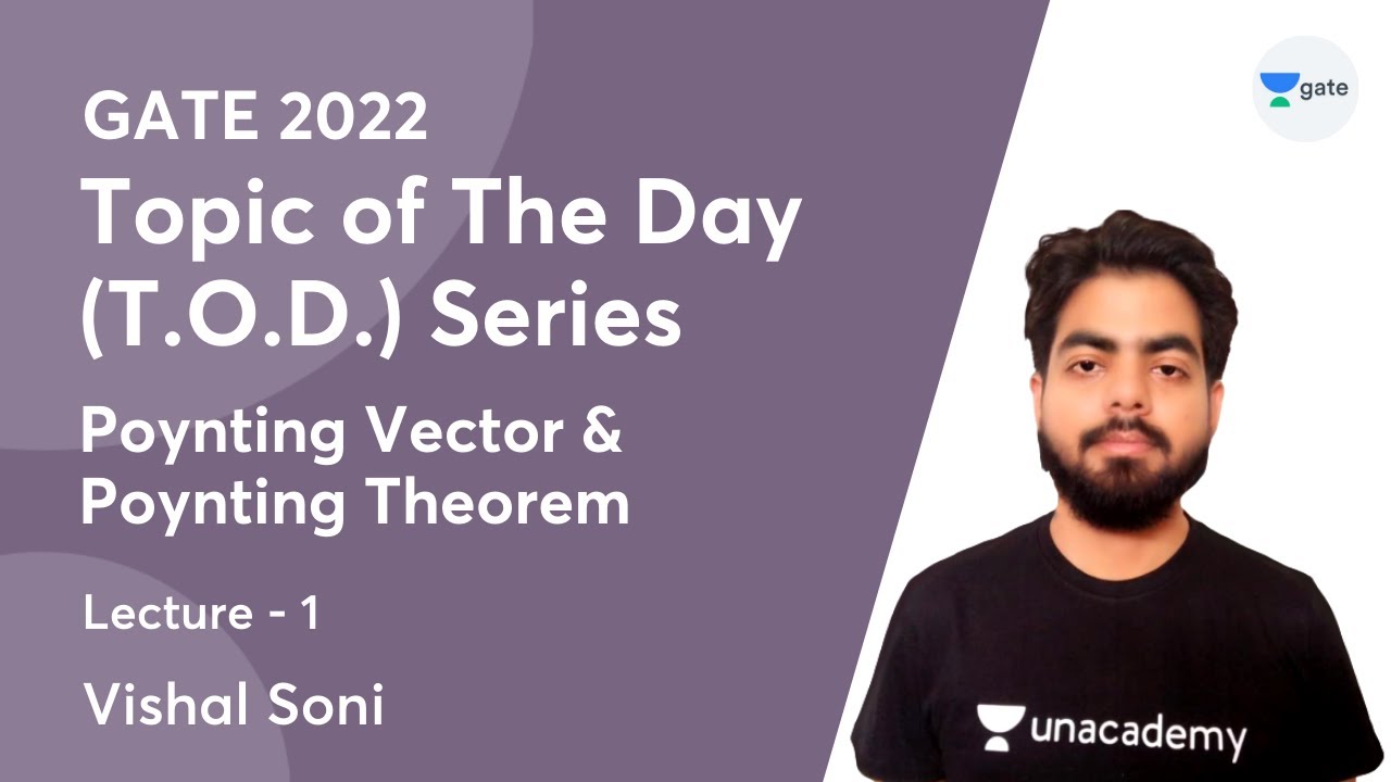 Poynting Vector & Poynting Theorem | Lec 1 | Topic of The Day (T.O.D.) Series | GATE 2022