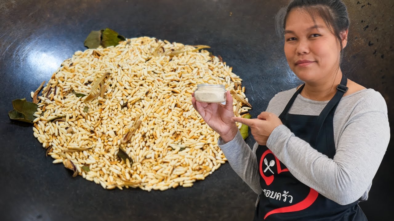 How to Make Toasted Rice ข้าวคั่ว & Some Fun - Episode 253