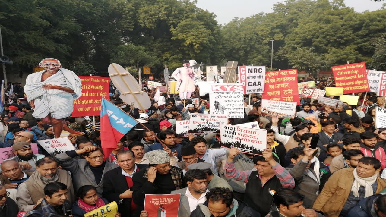 Anti-CAA protest march at Delhi's Mandi House