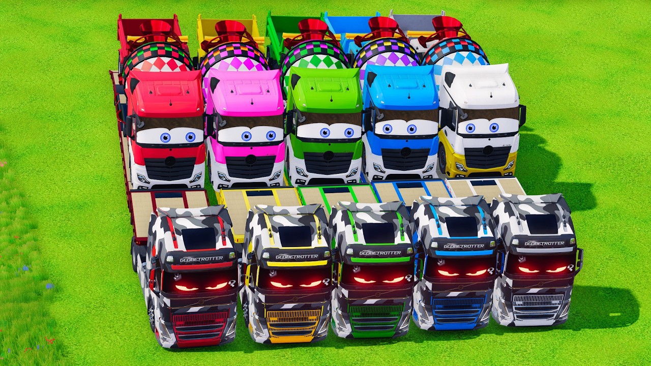 Transporting American Giant Trucks on a Crazy Mission! 🚛  Farming Simulator 22 #164
