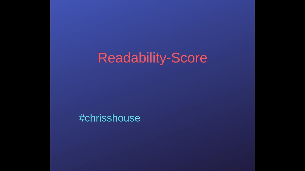 Readability Score