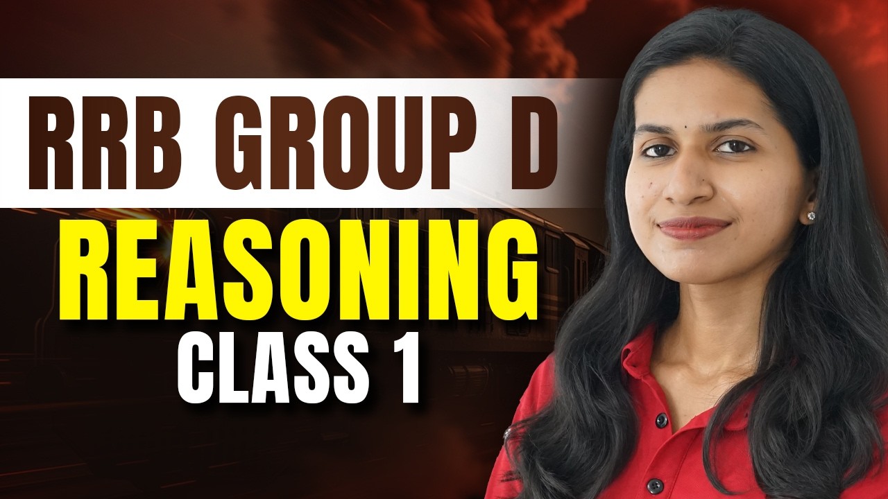 RRB Group D Reasoning Booster Class | Don’t Miss This! #rrbgroupd