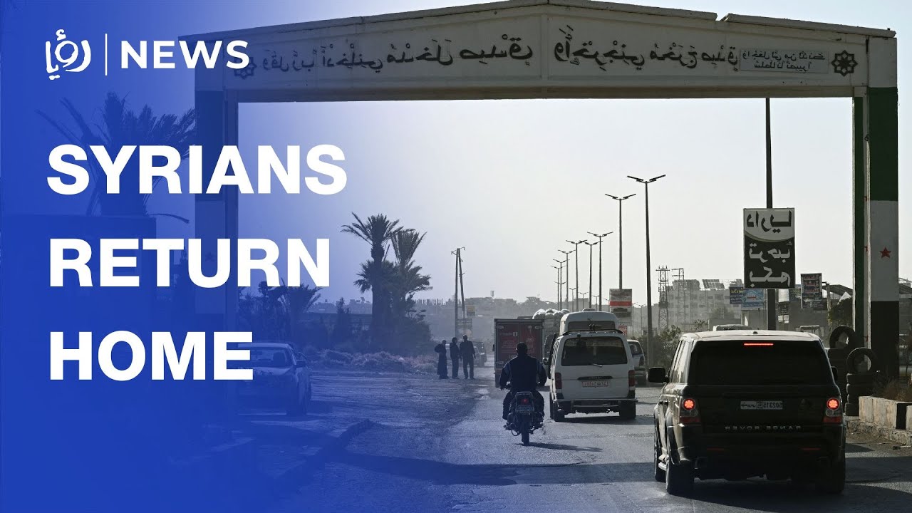 Hundreds of Syrian refugees return home from Lebanon