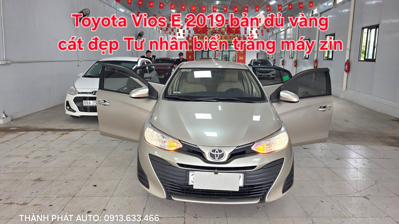 🏆 Báo mấy xe mới về cửa hàng | Toyota Vios E 2019 đẹp. Tên tư nhân biển trắng máy zin | 0913.633.466