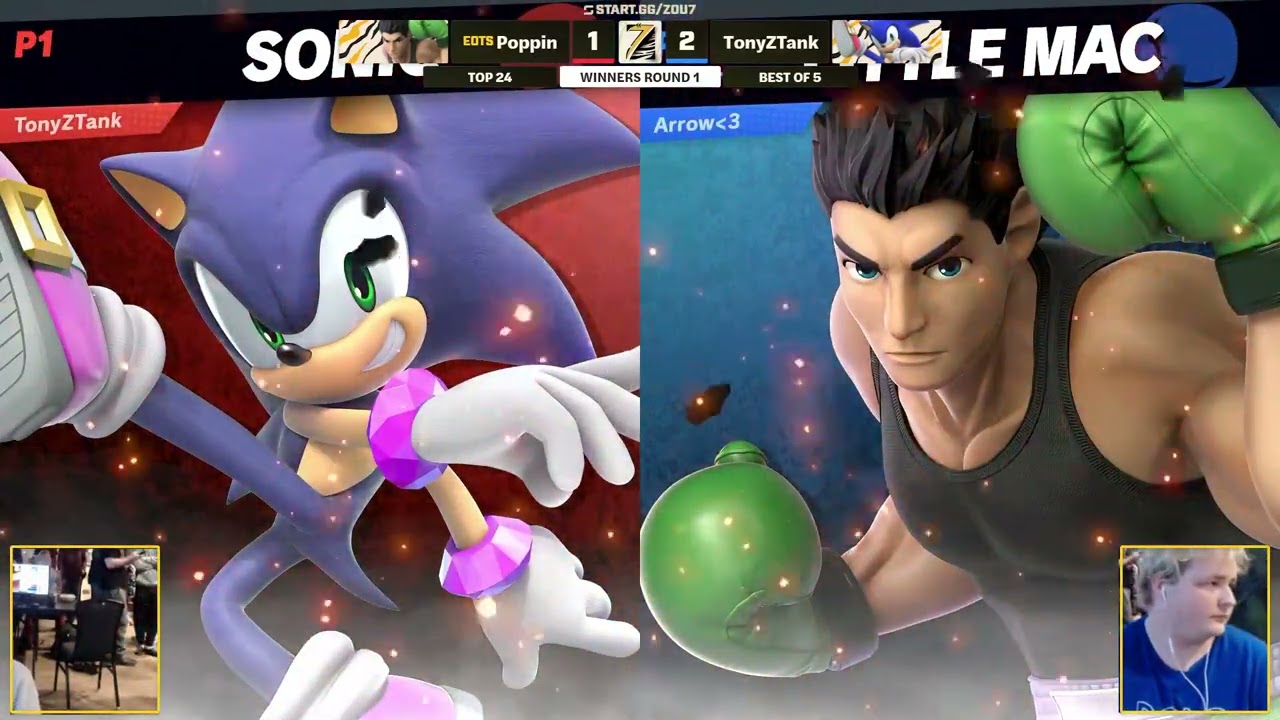 The Zou 7 - TonyZTank (Sonic) Vs Poppin (Little Mac) - Top Cut Winners Round 1