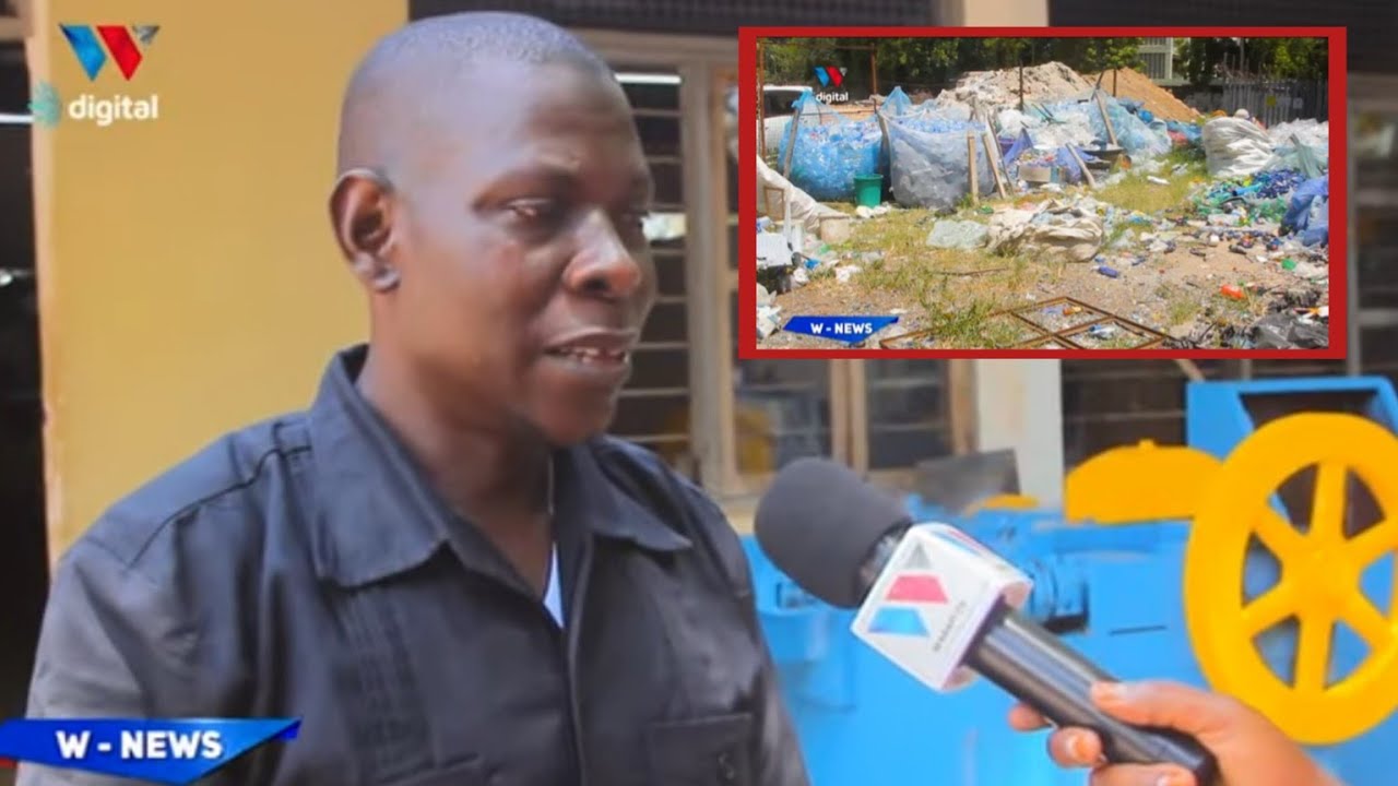 HUYU HAPA MBUNIFU WA MASHINE YA VIPULI YA KUCHAKATA TAKA ZA PLASTIKI 