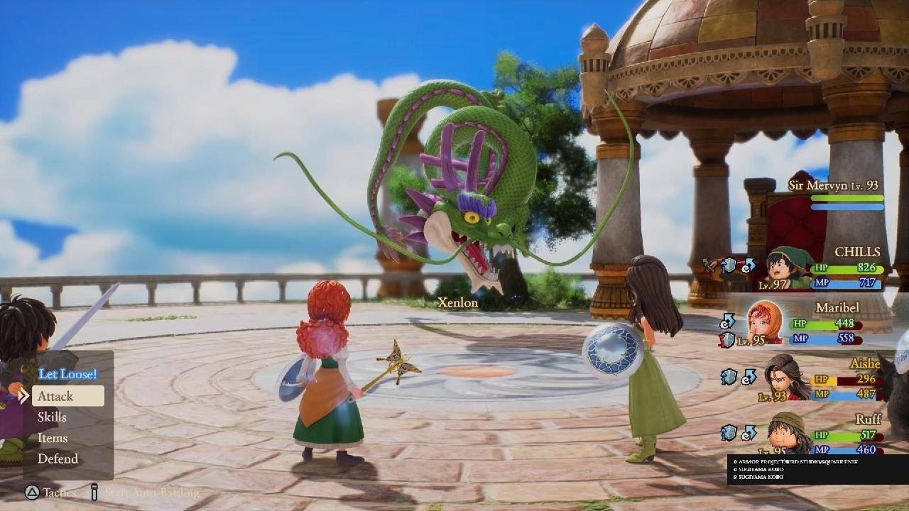 DRAGON QUEST VII Reimagined: XENLON BOSS FIGHT!!! HEAVENS TALON!!!