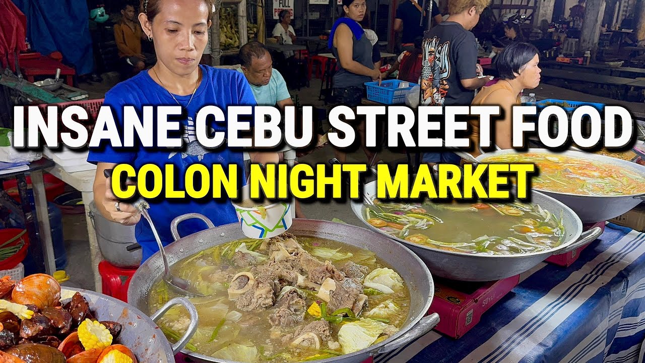 Philippines STREET FOOD in CEBU CITY 2026 🇵🇭 Street Food Tour & Night Walk at Colon Night Market
