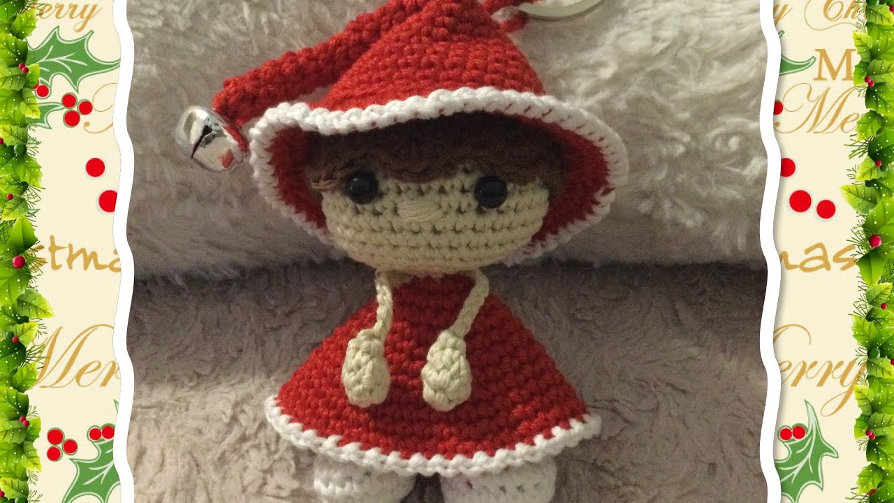 Tuto crochet petite bambola de Noël 1ère partie