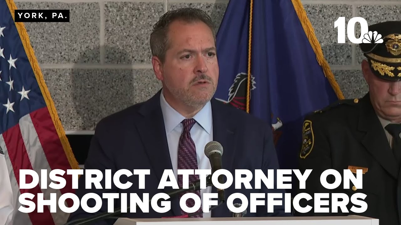 District attorney in Pennsylvania speaks about shooting in York County that left three officers dead