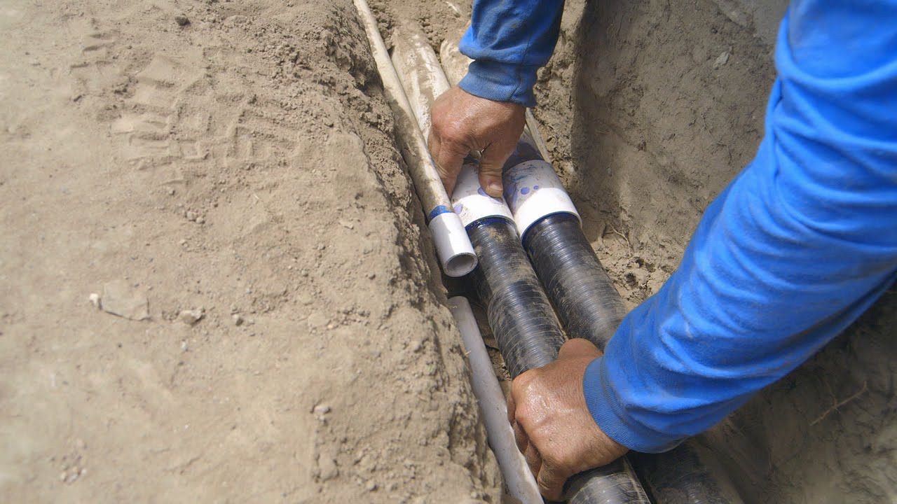 Koi Pond Construction | Pond Plumbing Tie Ins - Part 21