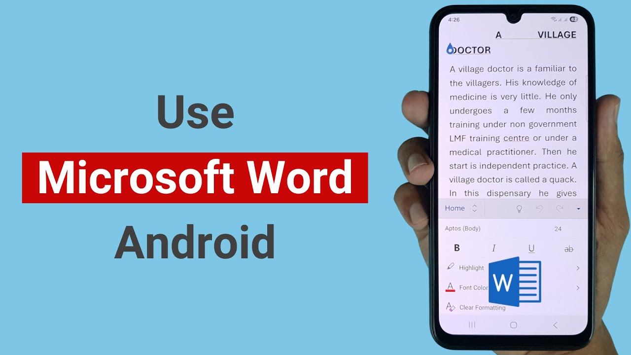 How to Use Microsoft Word on Android