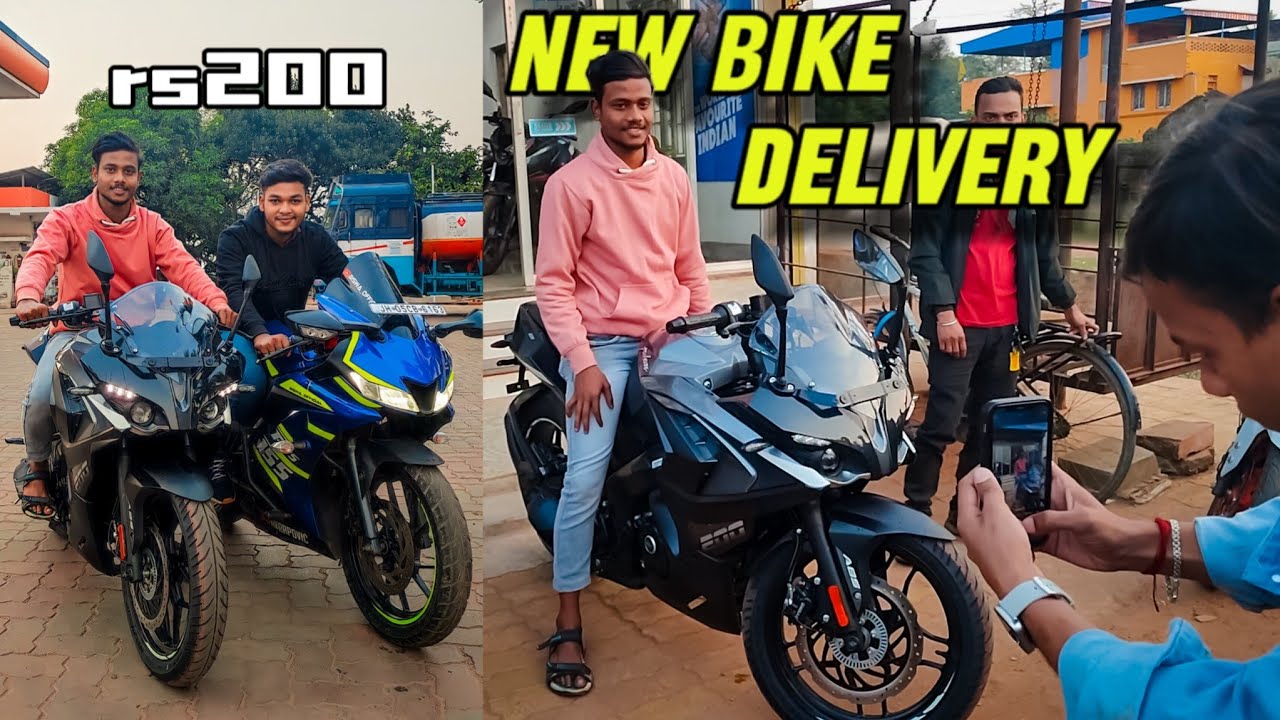 New Bike Delivery Vlog || Pulsar rs 200 || Biswa Official⚡