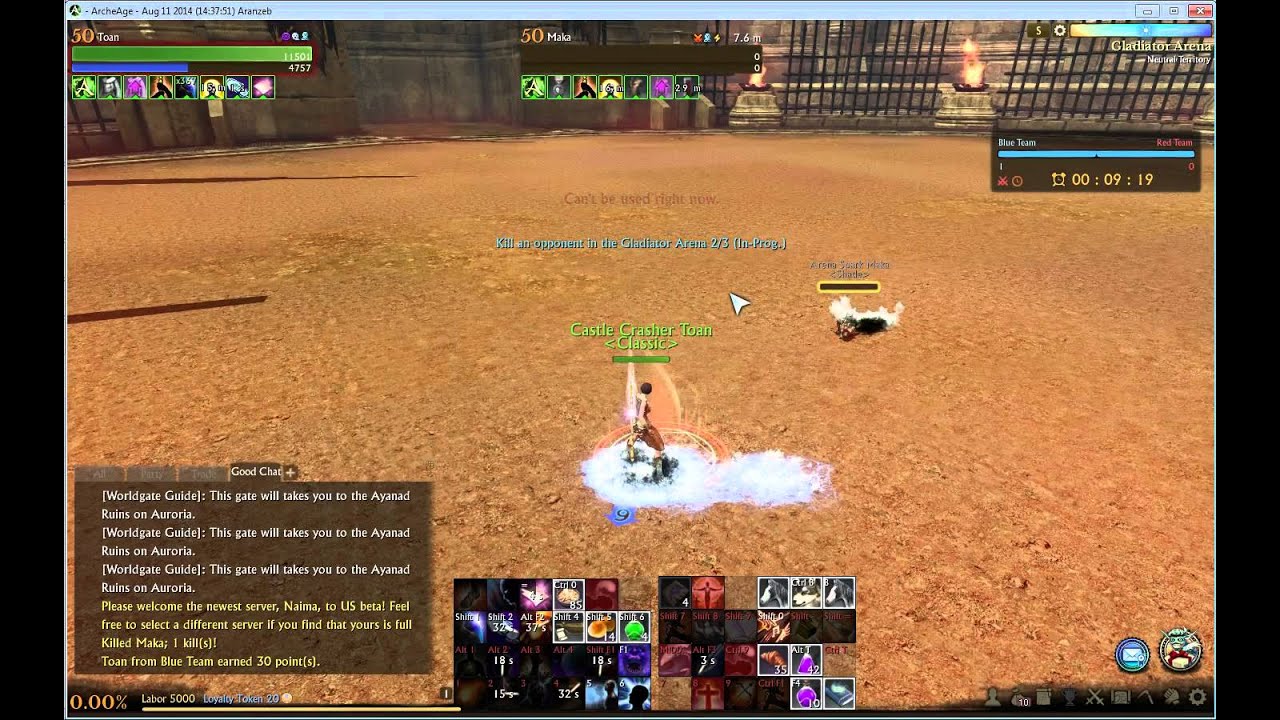 Archeage 1v1 Arena Pvp (Daggerspell vs Darkrunner)