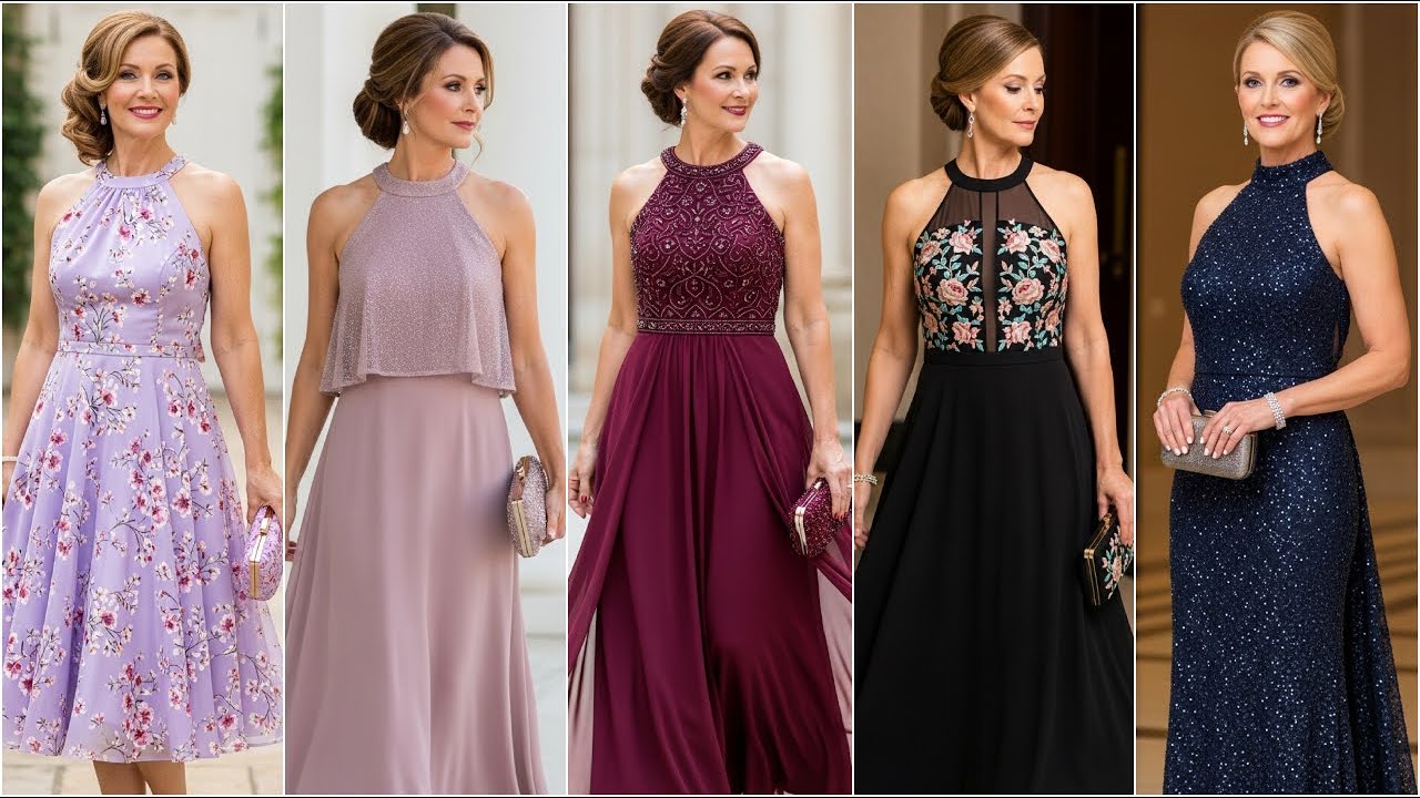 Halter Neck Dresses for Mother of the Bride - Latest Halter Wedding Gown Trends for Wedding 2025