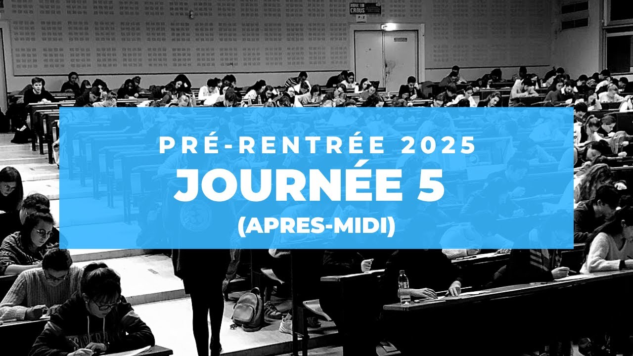 Pré-rentrée 2025 - Journée 5 (après-midi) - Tutorat Santé Brestois