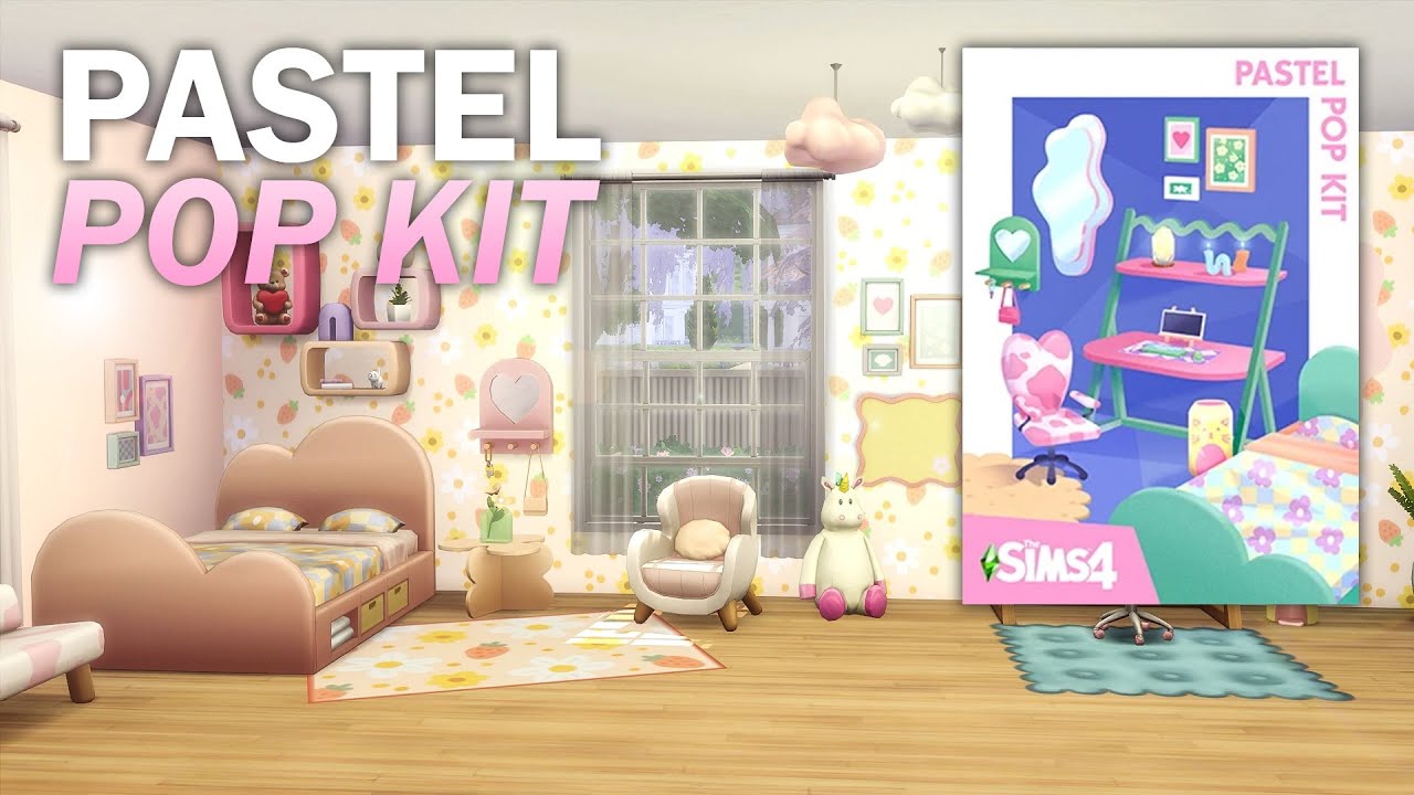 Pastel Pop Kit Overview | The Sims 4 | Stop Motion | Sims 4 Video