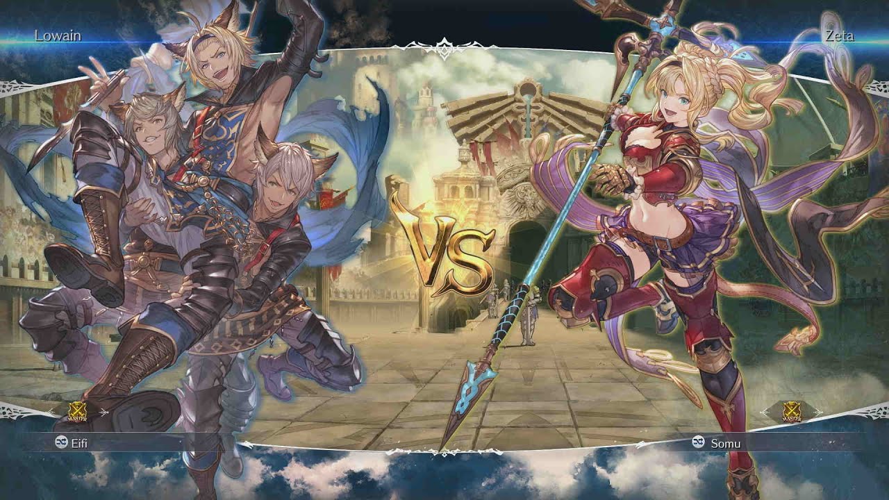 GBVS Rising High Level Eifi (Lowain) VS Somu (Zeta) [Granblue Fantasy Versus Rising]