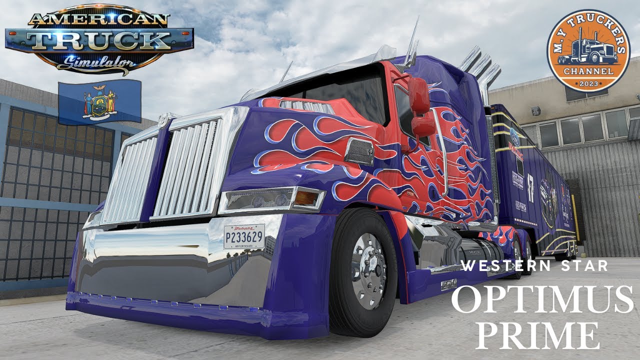 WESTERN STAR OPTIMUS PRIME v1.0 LITE ATS 1.57.x Mod｜POV Truck Driving｜straight pipes｜Jake Brake