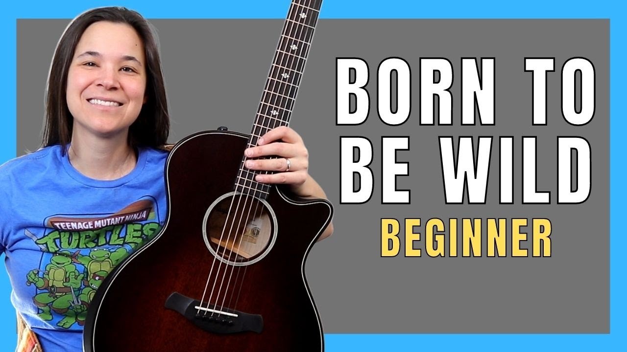 ПОШАГОВЫЙ урок игры на гитаре Born To Be Wild для НАЧИНАЮЩИХ!