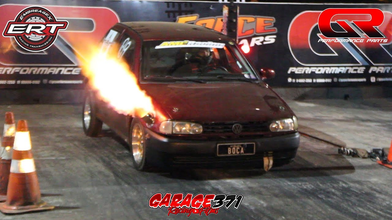 VW GOL BOLA G2 - APZ&Atilde;O TURBO ACELERANDO NA ARRANCADA - FOGO NO ESCAPAMENTO