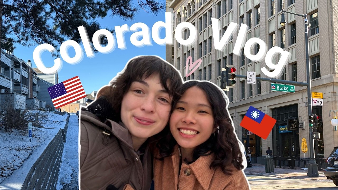 女女戀愛日記 科羅拉多篇! 台灣人第一次見到雪、體驗溜冰 | vlog | CO,USA