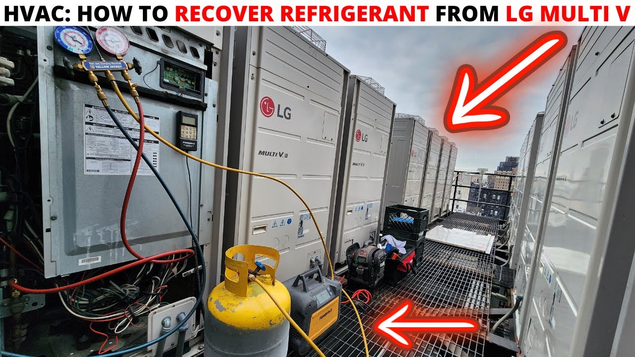 HVAC: How To Recover Refrigerant From Any LG MULTI V Heat Pump/Heat Recovery System (VACUUM MODE)