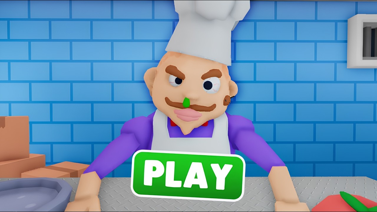 ESCAPE CHEF KITCHEN OBBY RUN! roblox Gameplay Walkthrough No Death 4K