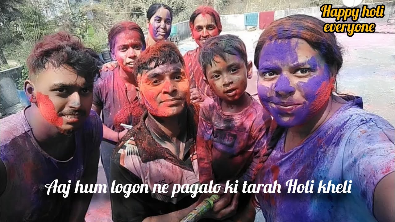Family + Rang = Perfect Holi ❤️”🫟🫟🫟
