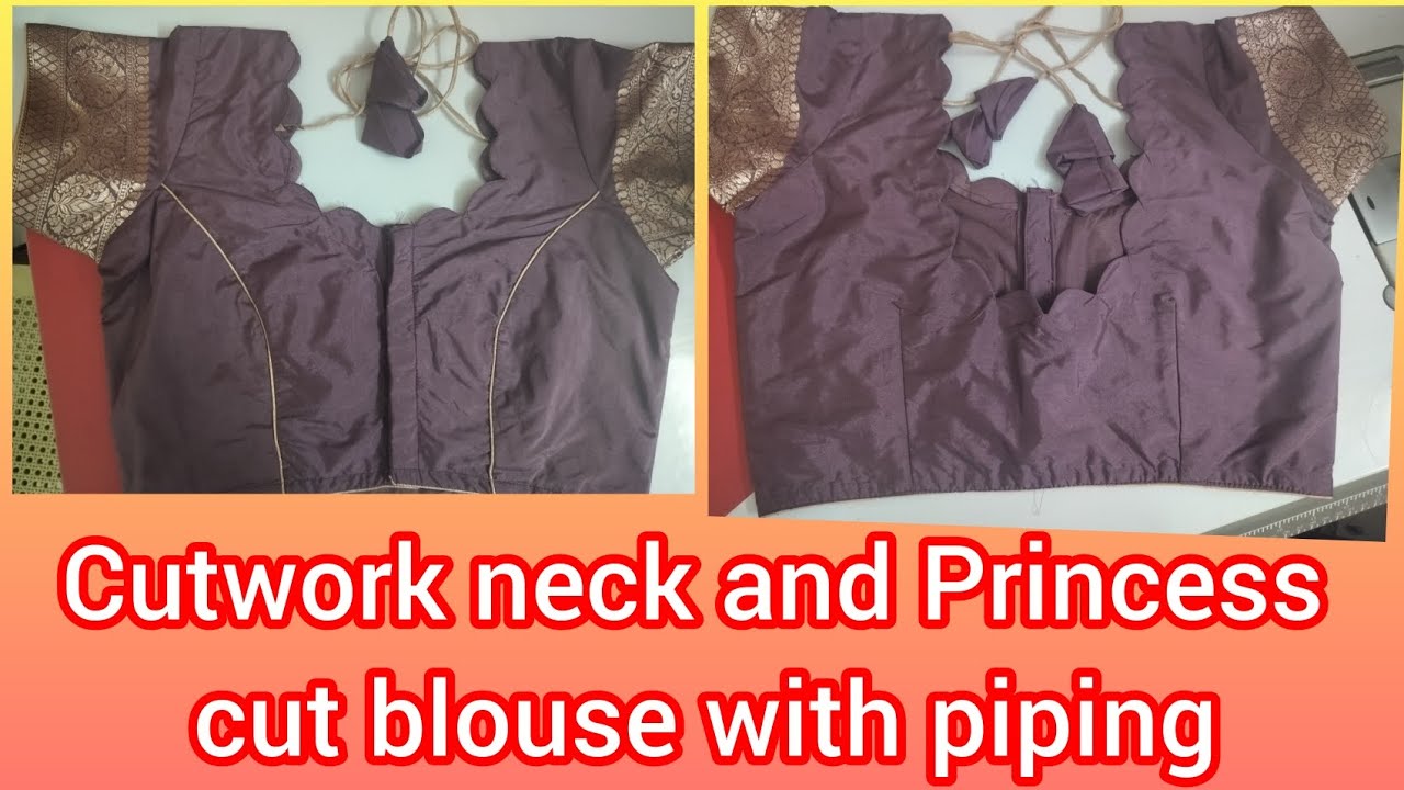 Cutwork Blouse Stitching Step by Step in Telugu | Designer Blouse Cutting & Stitching | Tips
