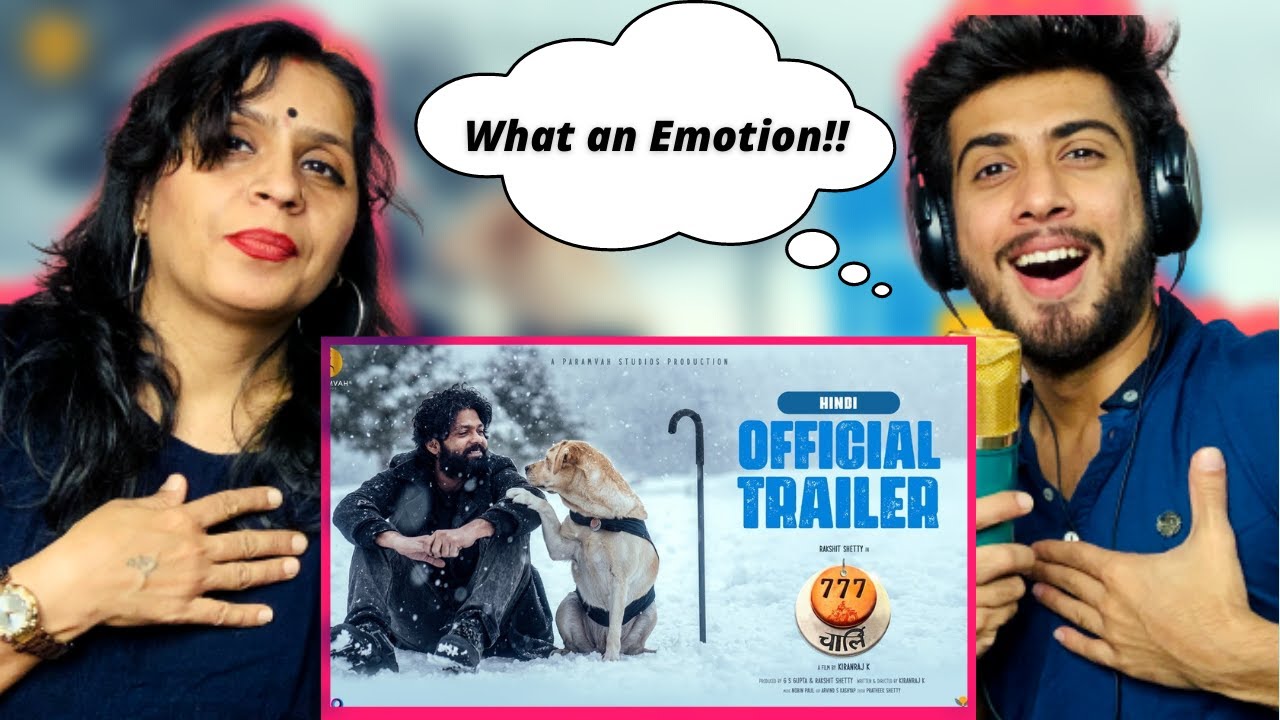 777 Charlie Trailer - Hindi Reaction | Rakshit Shetty | Kiranraj K | Nobin Paul | Paramvah Studios