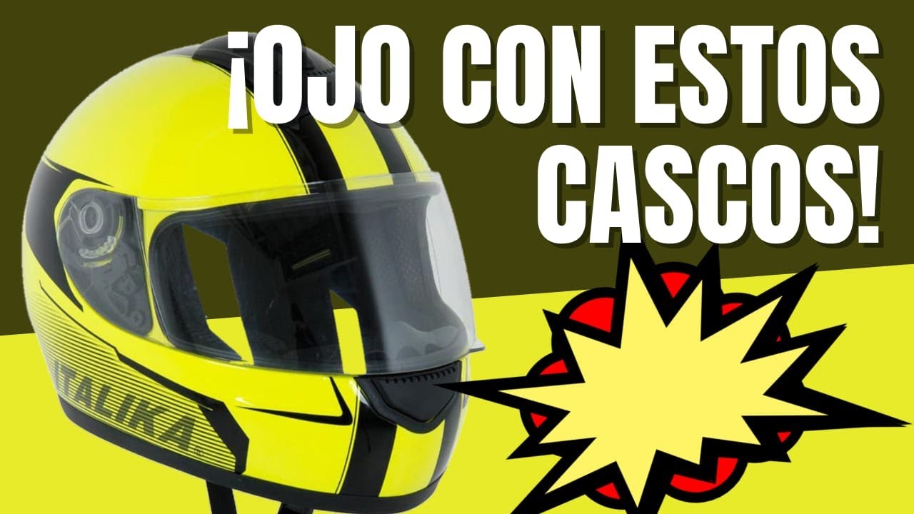 NO ARRIESGUES TU VIDA CON ESTOS CASCOS