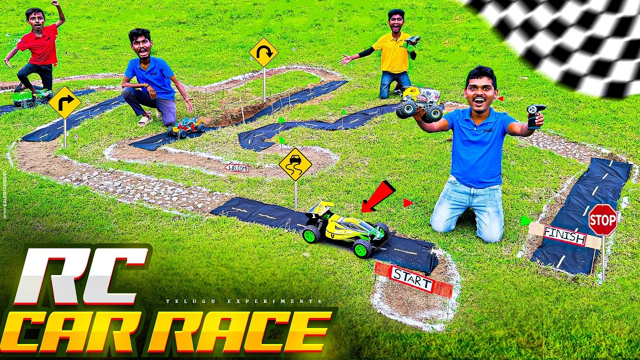 RC Car Racing Challenge on Mini Highway 🔥🔥 ఓడిపోతే Revenge Challenge లో ఉంటారు…😱😱 Telugu Experiments