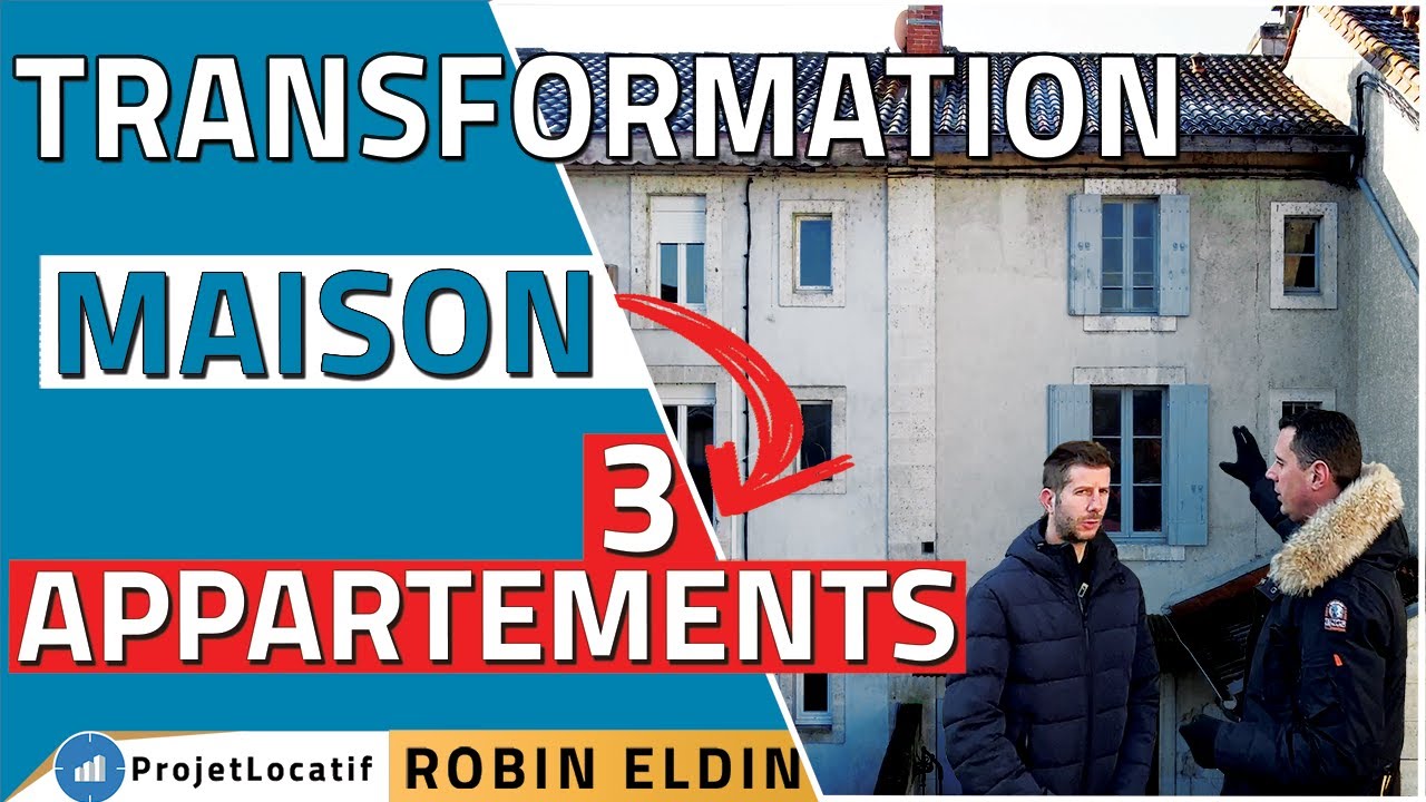 DIVISION OFFICIELLE d’une MAISON en 3 APPARTEMENTS !