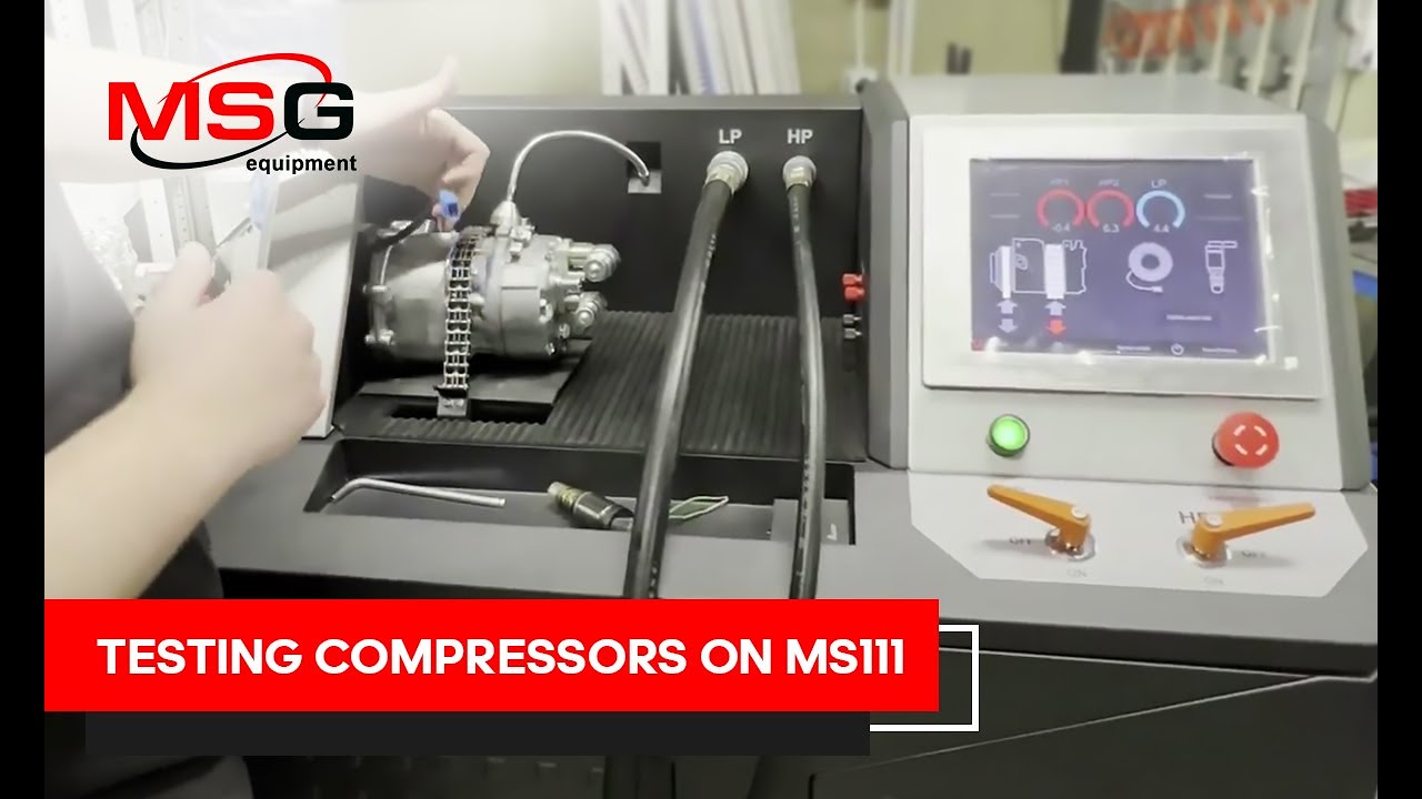 Testing compressors on MS111