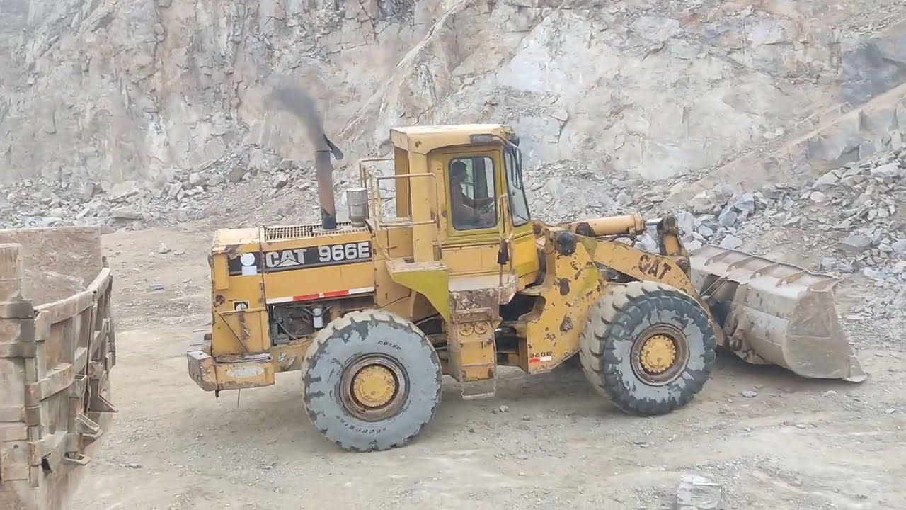 Giant Caterpillar Loader Stone Loading | Huge Dumper & Trolley in Mountains