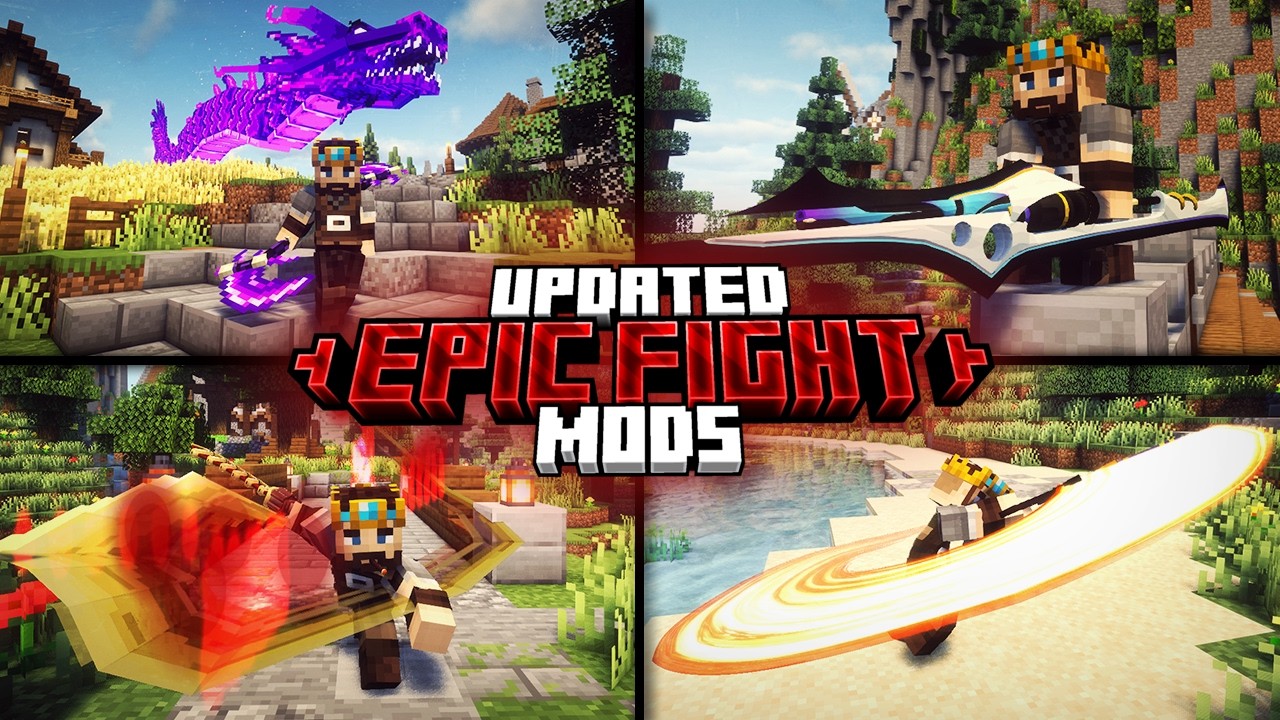 Топ-10 обновленных модов для Minecraft Epic Fight в 2026 году!