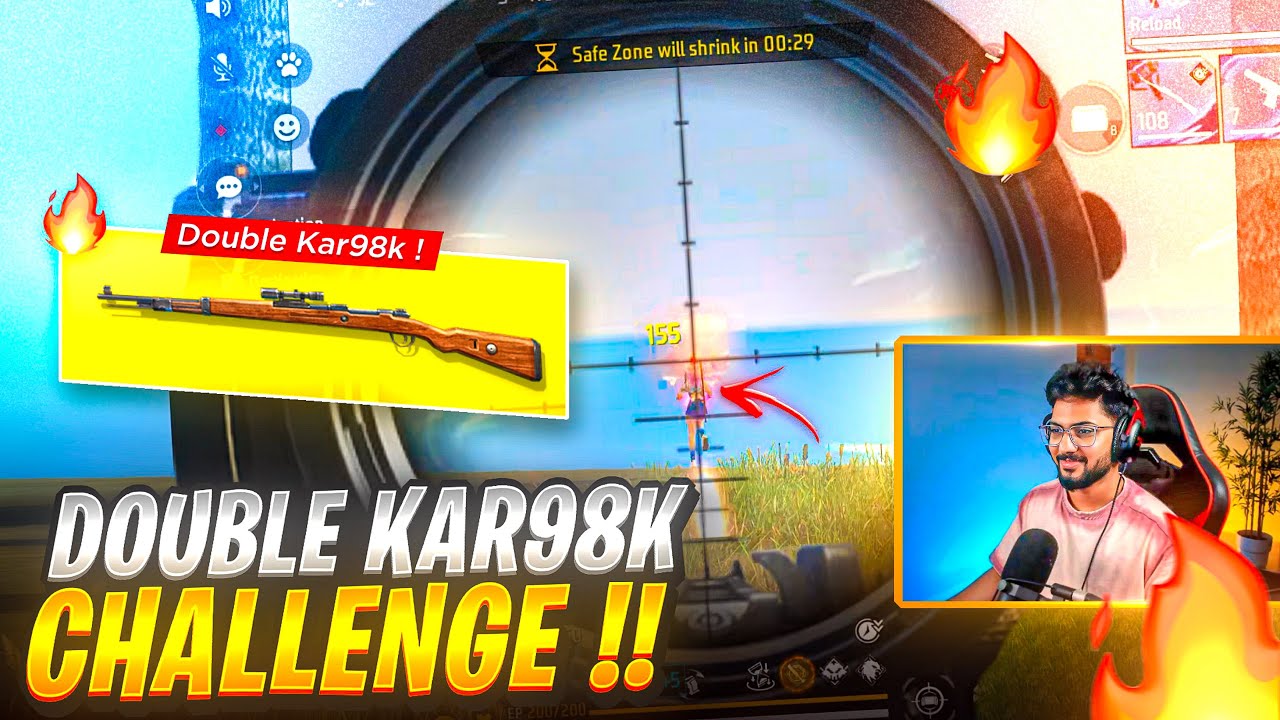 OLD FREEFIRE VIBESS 😭❤ Double Kar98K Sniper Challenge 🔥  - Free Fire Telugu - MBG ARMY