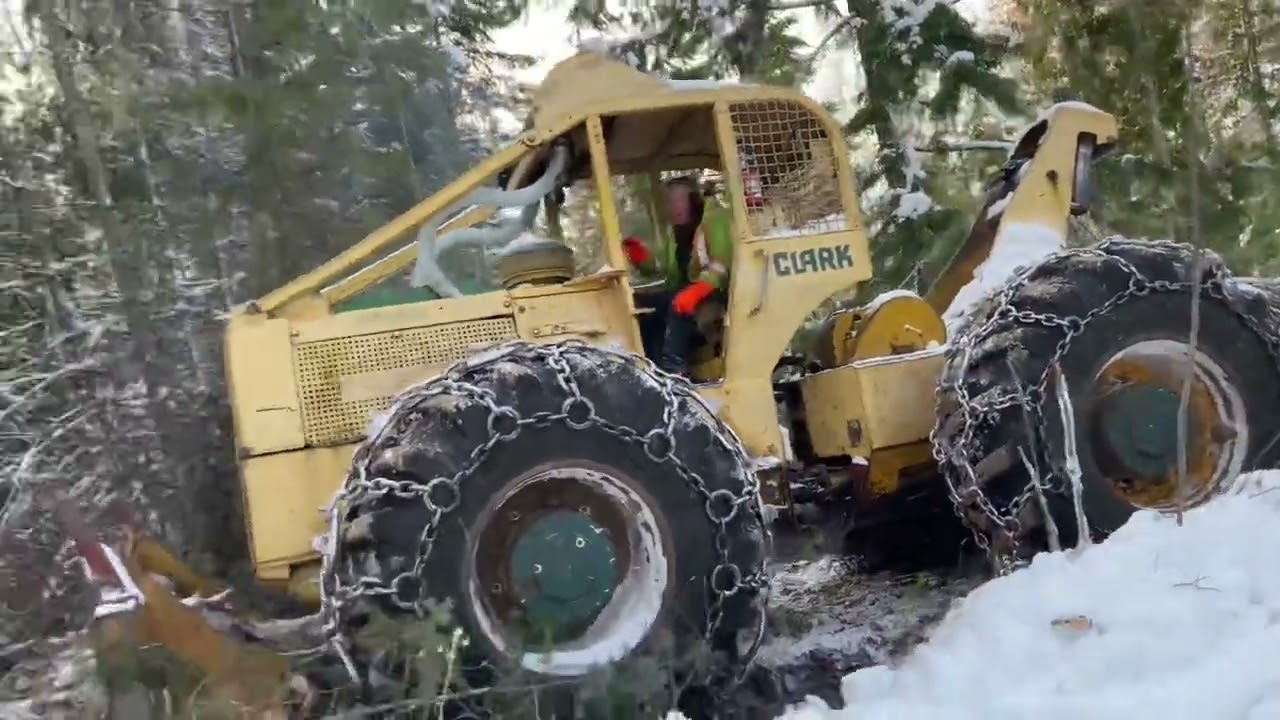 Rustic logging… building trails and cable skidding.