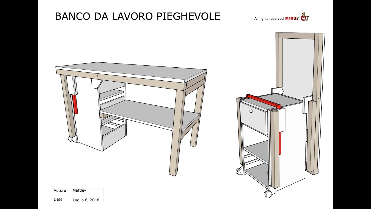 FAI DA TE - Progetto in PDF del Banco da lavoro pieghevole