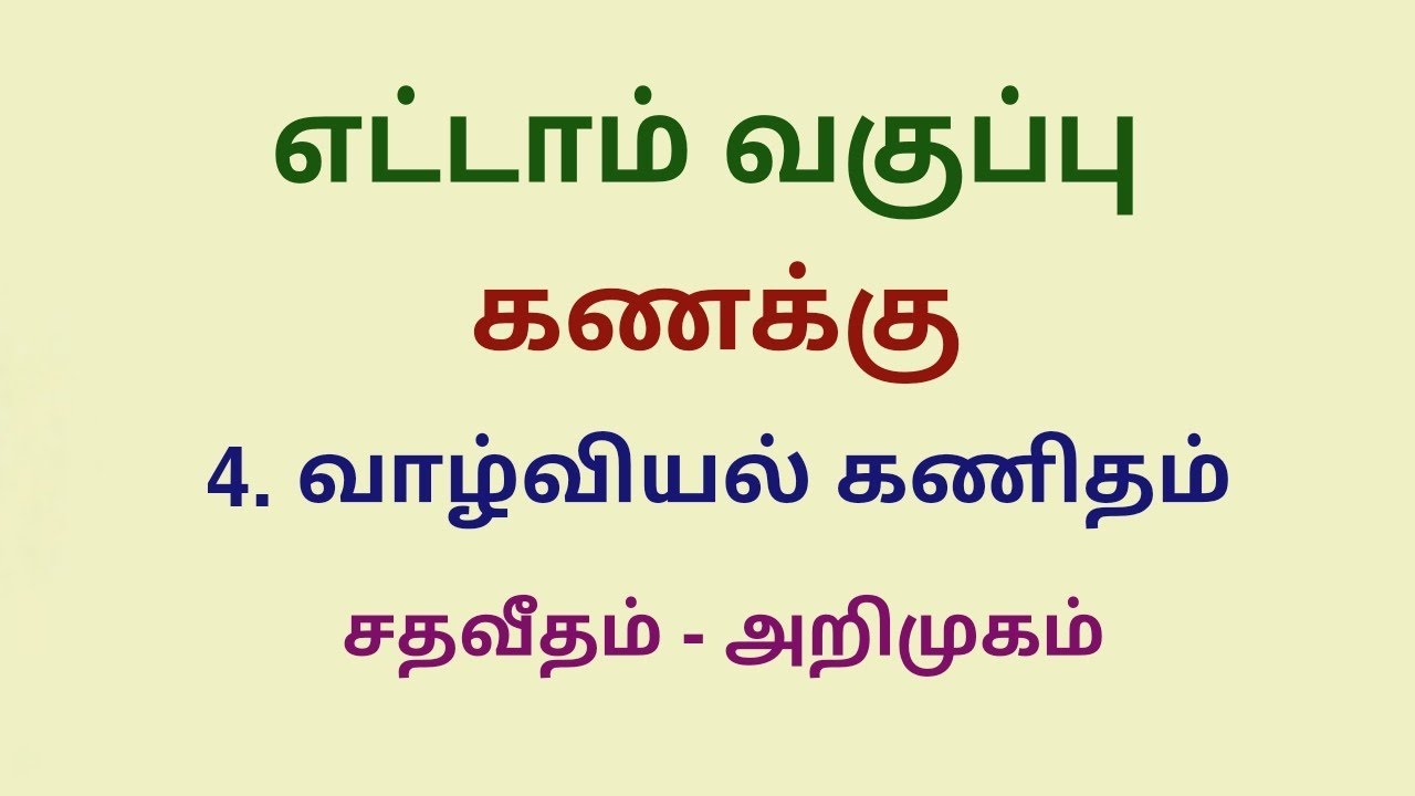 Class 8 Maths Chapter 4 Introduction to Percentage