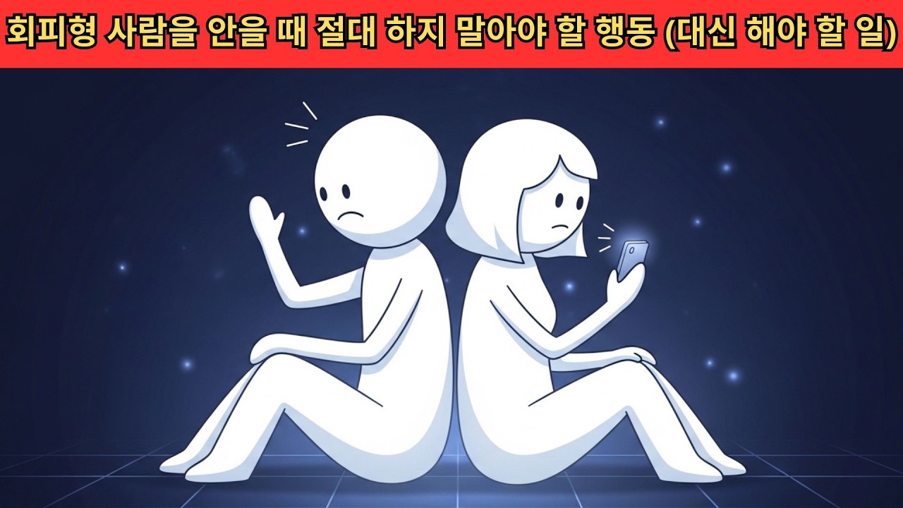 회피형 사람을 안을 때 절대 하지 말아야 할 행동 (대신 해야 할 일)