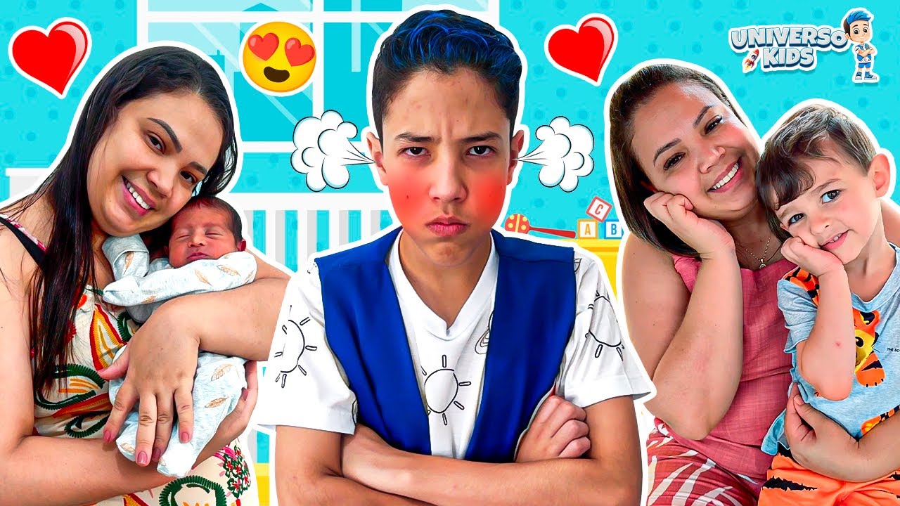Henrique e histórias engraçadas sobre novos irmãos e Bebê - Universo Kids