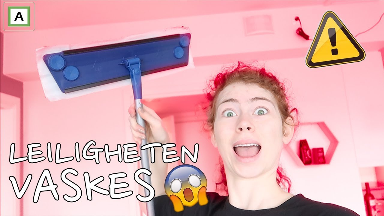 Første natt i leiligheten + leilighetsvask!! // Flyttevlog #3