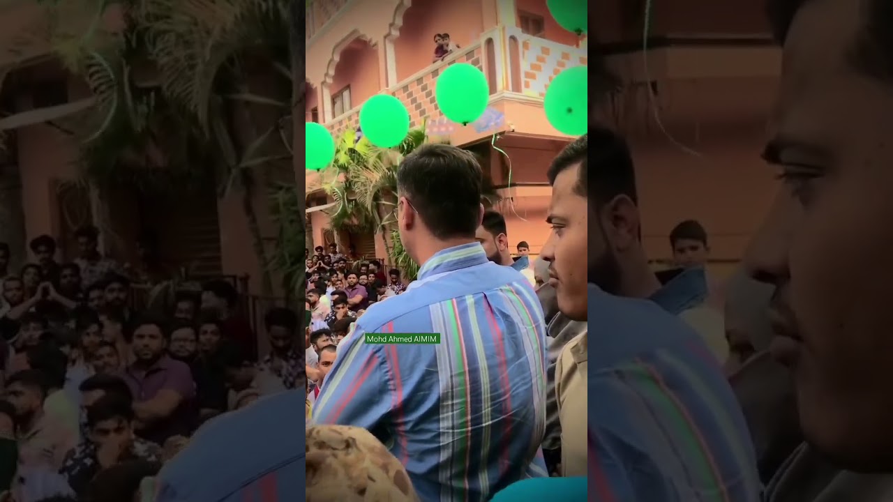 AIMIM Chandrayangutta MLA Candidate Janab AkbaruddinOwaisi Along With His Son Dr NooruddinOwaisi H