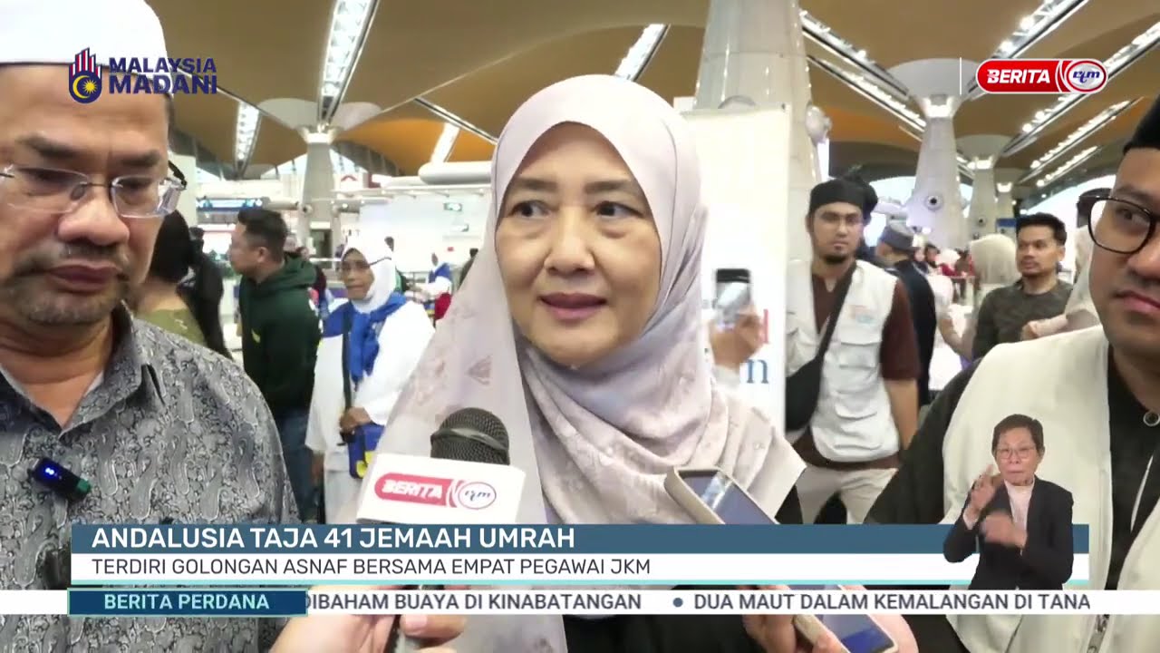 18 MAC 2026 -BP- ANDALUSIA TAJA 41 JEMAAH UMRAH TERIDIR GOLONGAN ASNAF BERSAMA EMPAT PEGAWAI JKM