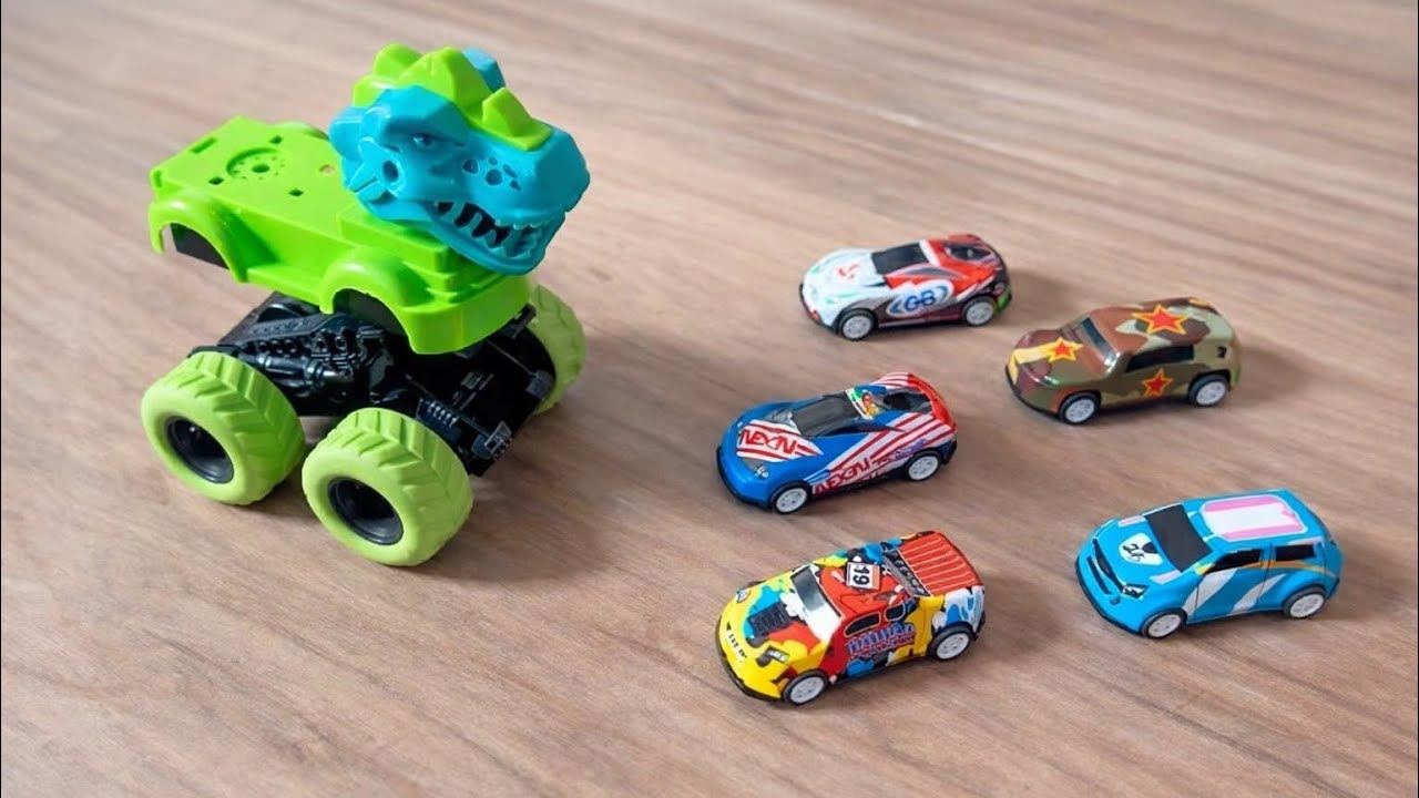 Mobil-Mobilan Lucu Bertemu Mobil Dino 🦖🚗 | Kartun Anak Seru & Aman