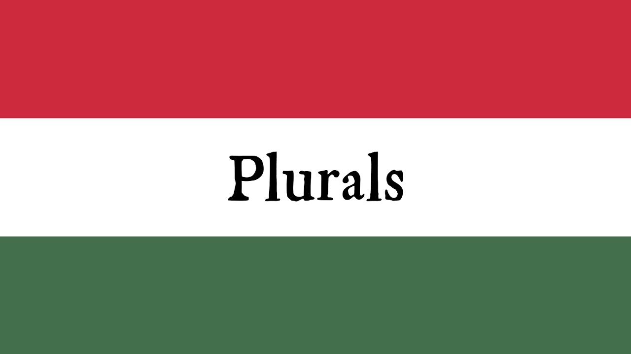 Hungarian Plurals - Learn Hungarian with Oliver!