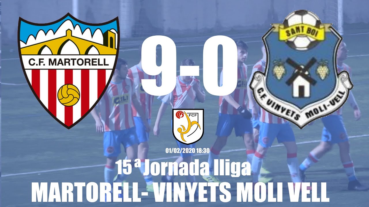 Resumen 15ª Jornada⚽ ✅ 🏆MARTORELL [9-0] VINYETS MOLI-VELL JUVENIL2019-20 4K